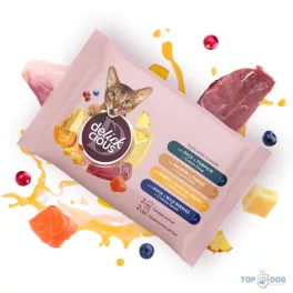 Delickcious Dinner 4x85g Kacsa Lazac Nyúl