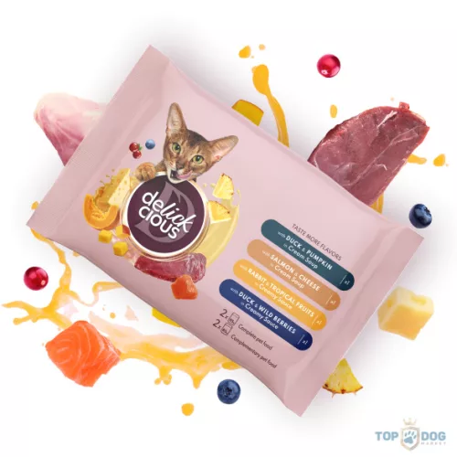 Delickcious Dinner 4x85g Kacsa Lazac Nyúl