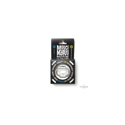Max & Molly Matrix Ultra LED-lámpa nyakörvre rögzíthető - fehér