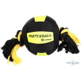   Játék Matchball 18cm Aqua Ball kötéllel, fekete és sárga 5345438