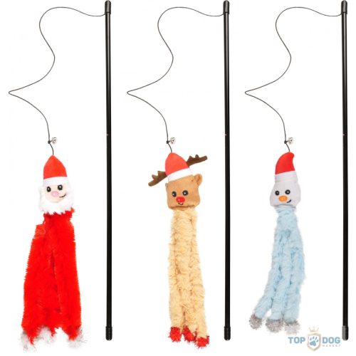 Karácsonyi pálcás játék cicáknak 1db