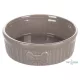 FGO kerámia Mabel kerek etető- és itatótál taupe 300ml/12cm 518464