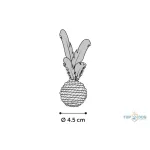 FGO Babs természetes kötélből készült tollas és csörgős macskalabda 16*4,5cm 560908