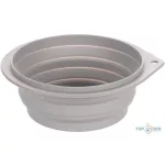 FGO Falda kerek etető- és itatótál utazáshoz szürke 500ml/16cm 520306
