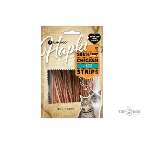 Flamingo Hapki Strips Lazac-Csirke 50gr 561528 
