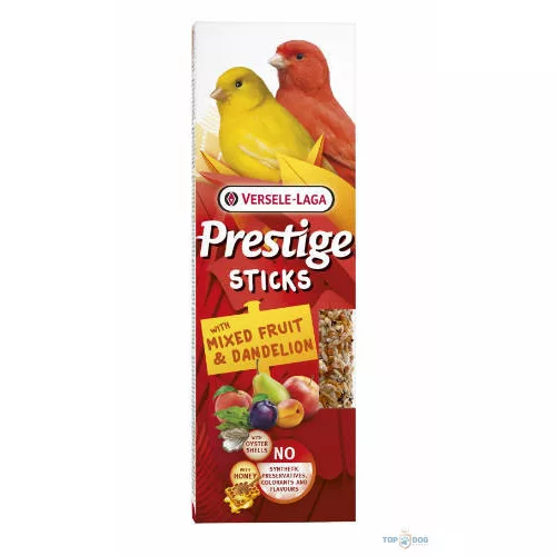 Versele Laga Prestige Sticks Dupla Rúd (gyümölcs,pitypang) duplarúd Kanári 2x30g