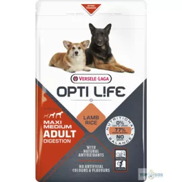   Versele-Laga Opti Life Adult Digestion Medium&Maxi bárány rizzsel 12,5kg