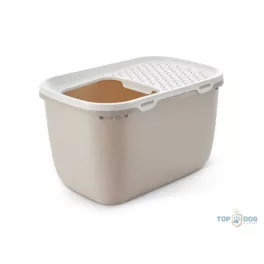   Savic Hop In - macska WC (fehér-mokka) macskák részére (58,5x39x39,5cm)