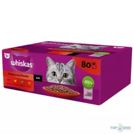 Whiskas Klasszikus válogatás mártással 80 x 85g