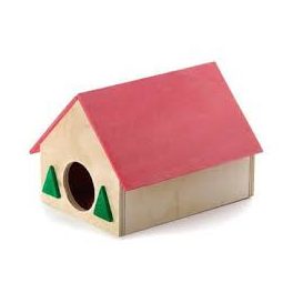 Sarok ház fából hörcsögnek 11 × 11 × 7 cm Jk 33025