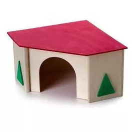 Ház sarok fából 21 x 21 x 13 cm Jk 33027
