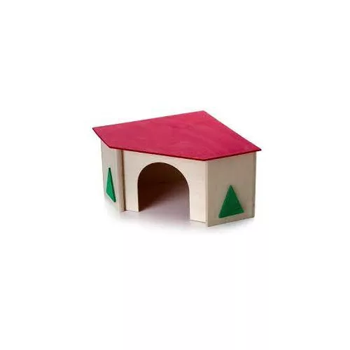 Ház sarok fából 21 x 21 x 13 cm Jk 33027