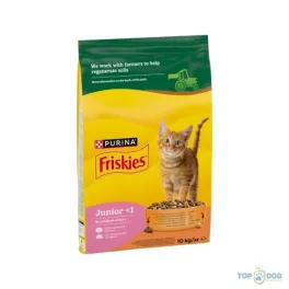   FRISKIES 10kg Junior csirke és pulyka száraz eledel kölyökmacskáknak