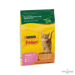   FRISKIES 10kg Junior csirke és pulyka száraz eledel kölyökmacskáknak