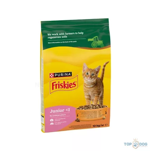 FRISKIES 10kg Junior csirke és pulyka száraz eledel kölyökmacskáknak