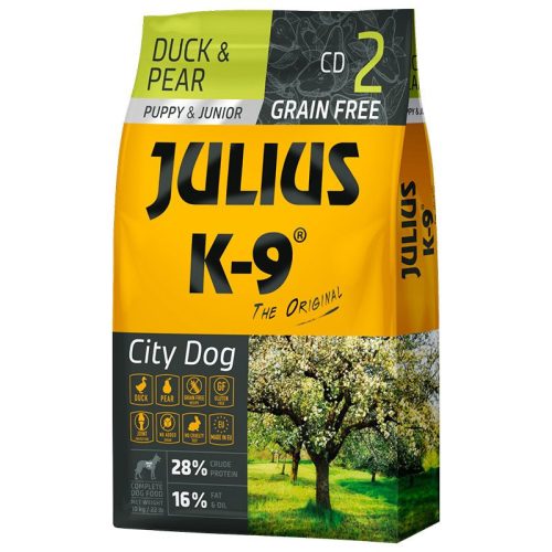 Julius K-9 City Dog Puppy Grain Free Duck Pear 10kg