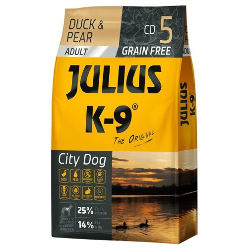 Julius K-9 City Dog Adult Grain Free Duck Pear 10kg