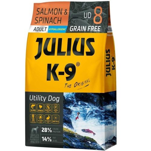 Julius K-9 Utility Dog Adult Hypoallergenic Salmon & Spinach 10kg