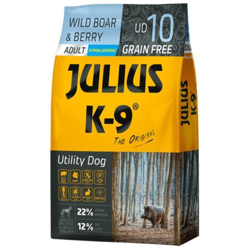 Julius K-9 Utility Dog Adult Hypoallergenic Wild Boar & Berry 10kg