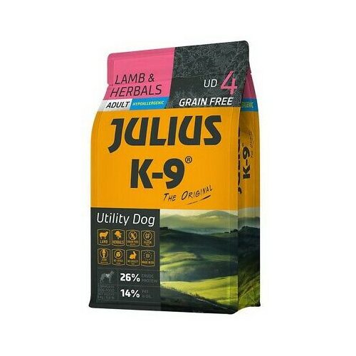 Julius K-9 Utility Dog Adult Hypoallergenic Lamb & Herbals 3kg