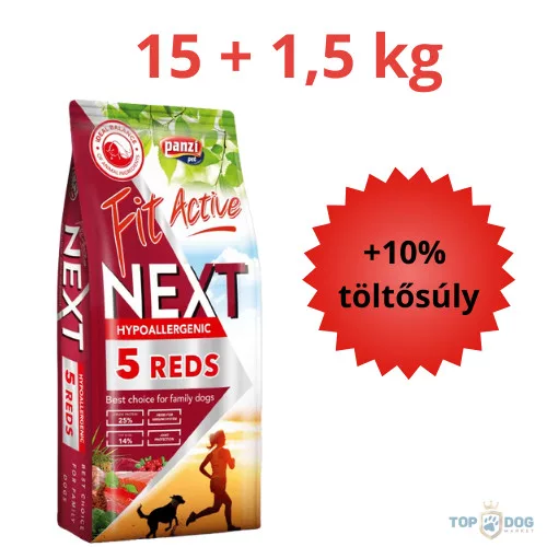 FitActive Next Hypoallergenic Five Reds Adult 15+1,5kg