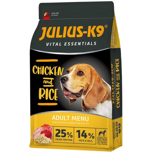 Julius K-9 Vital Essentials Adult Chicken & Rice 12kg