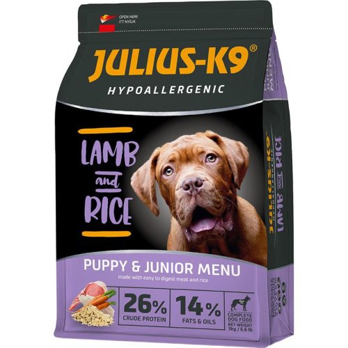 Julius K-9 Puppy & Junior Hypoallergenic Lamb & Rice 3kg