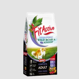   FitActive PURE 12kg Hypoallergenic Wild Boar-ROSEHIP (Vaddisznó-csipkebogyó)