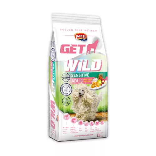 Panzi GetWild Adult Sensitive Lamb&rice with apple 15kg