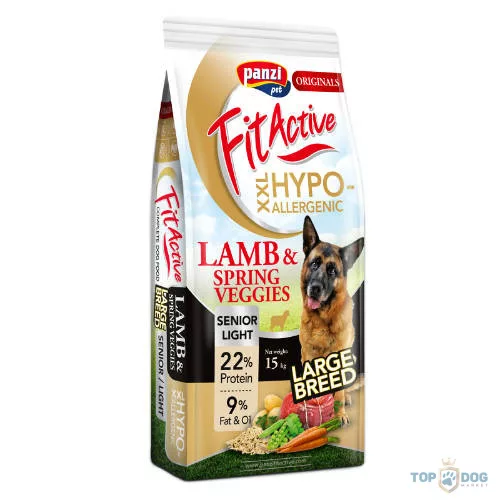 FitActive 15kg XXL SENIOR/LIGHT HYPOALLERGENIC Lamb&Spring Veggies