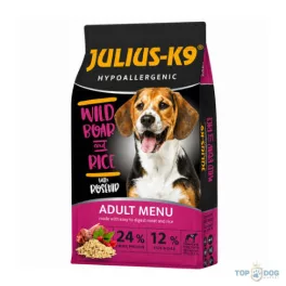   JULIUS-K9 12kg ADULT HYPOALLERGENIC WildBoar&Rice (vaddisznó&rizs) száraztáp