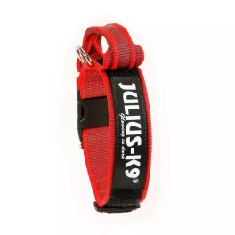   Julius-K9 Nyakörv Red biztonsági zárral és fogóval 49-70 cm
