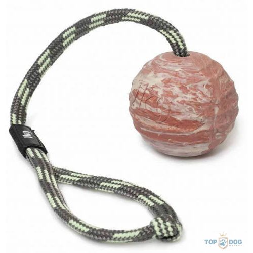 Julius-K9 IDC Ball - játék (kaucsuk labda, zsinórral) kutyák részére (Ø70mm)