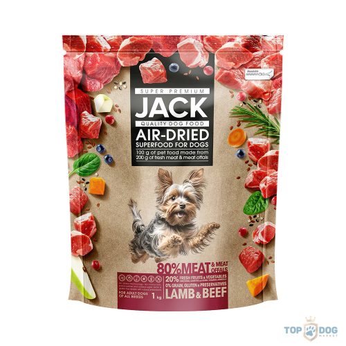 Jack AirDried Bárány-Marha száraztáp 1kg 