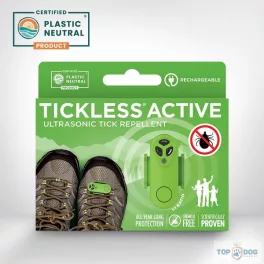   TICKLESS ACTIVE Zöld ultrahangos kullancsriasztó - újratölthető 