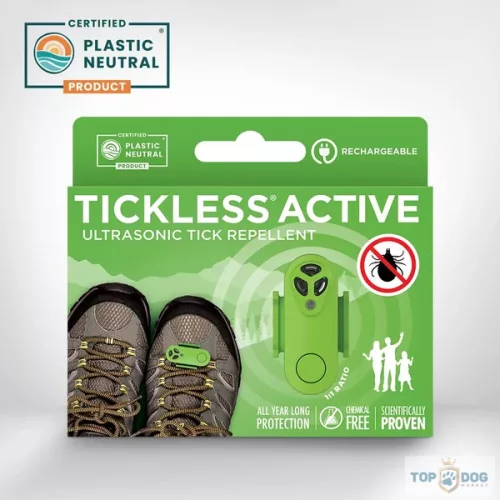 TICKLESS ACTIVE Zöld ultrahangos kullancsriasztó - újratölthető 