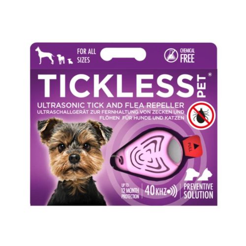 TickLess Pet Ultrahangos kullancs és bolhariasztó PINK