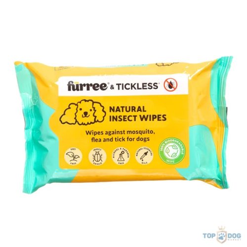 Tickless Fürree Wipes kullancs és szúnyogriasztó nedves törlőkendő