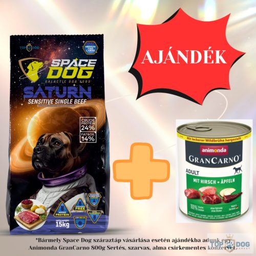 Space Dog Saturn Sensitive Single Beef Low Grain 15 kg