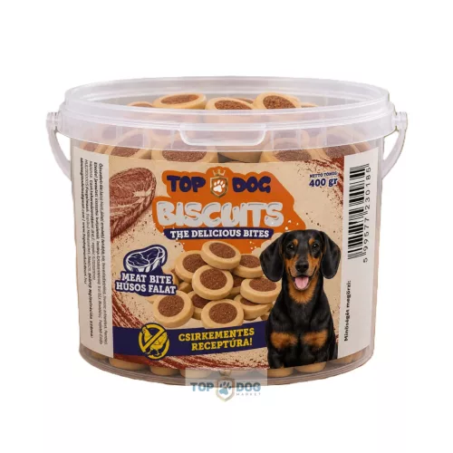 Top Dog Biscuits Meat Bite 400g 