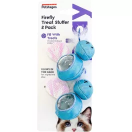   Petstages Firefly Treat Stuffer, sötétben világító macskajáték 2db