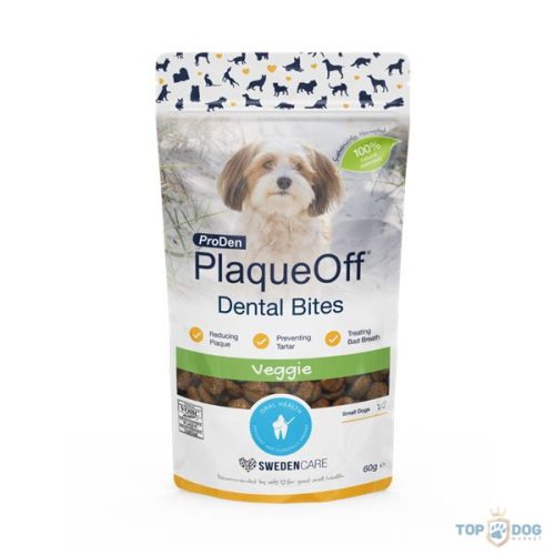 PlaqueOff Dental Bites S dog Veggie kistestű kutyáknak