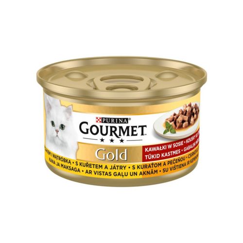 Gourmet Gold Csirkével és májjal 85gr 