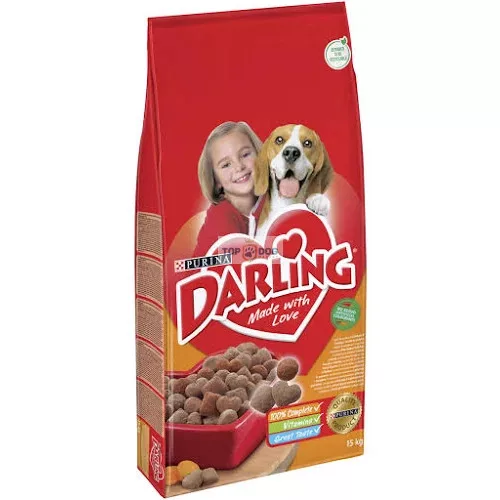 DARLING Szárnyas+Zöldség ízletes keverékével száraz kutyaeledel 15kg