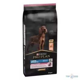   PRO PLAN Large Athletic Adult SENSITIVE SKIN lazacban gazdag száraz kutyaeledel 14kg