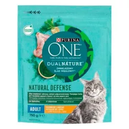   PURINA ONE DualNature 750gr Spirulinával csirkében gazdag száraz eledel felnőtt macskáknak