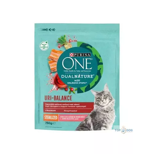 PURINA ONE 750gr DualNature Sterilcat lazac tőzegáfonyával (ivartalanított macskáknak)