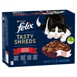 Felix Tasty Shreds házias válogatás 12x80g