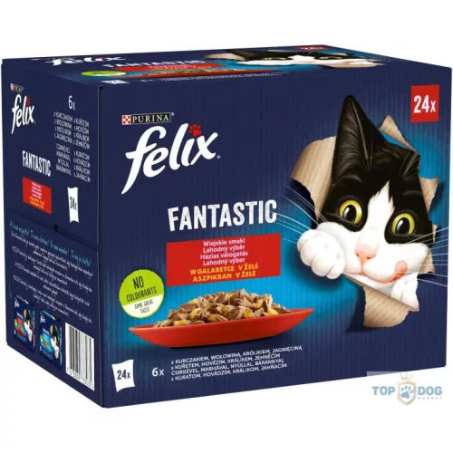 Felix 24x85g Fantastic házias válogatás aszpikban 