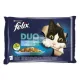 FELIX FANTASTIC DUO Halas válogatás aszpikban nedves macskaeledel 4x85g